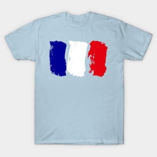 France Flag - Pencil Strokes T-Shirt